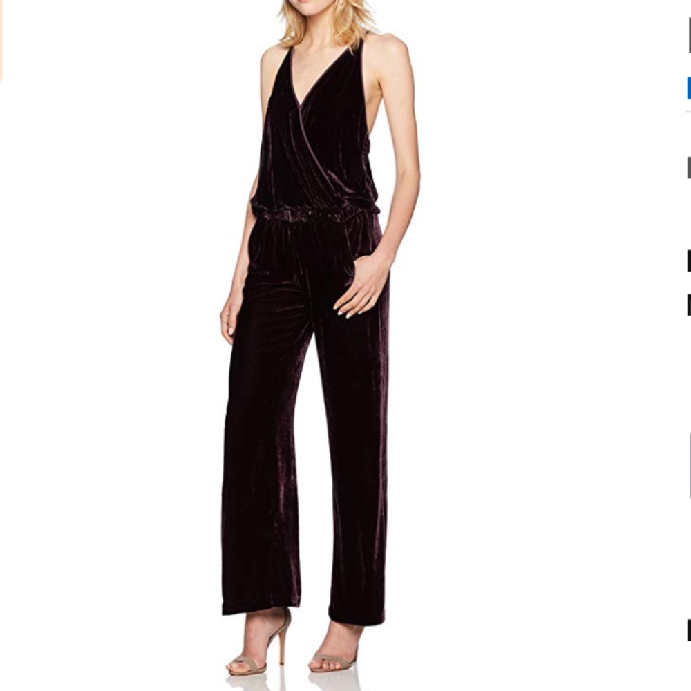 Young Fabulous & Broke velvet  jumpsuit SzM NWT